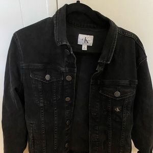 Black Calvin Klein denim jacket